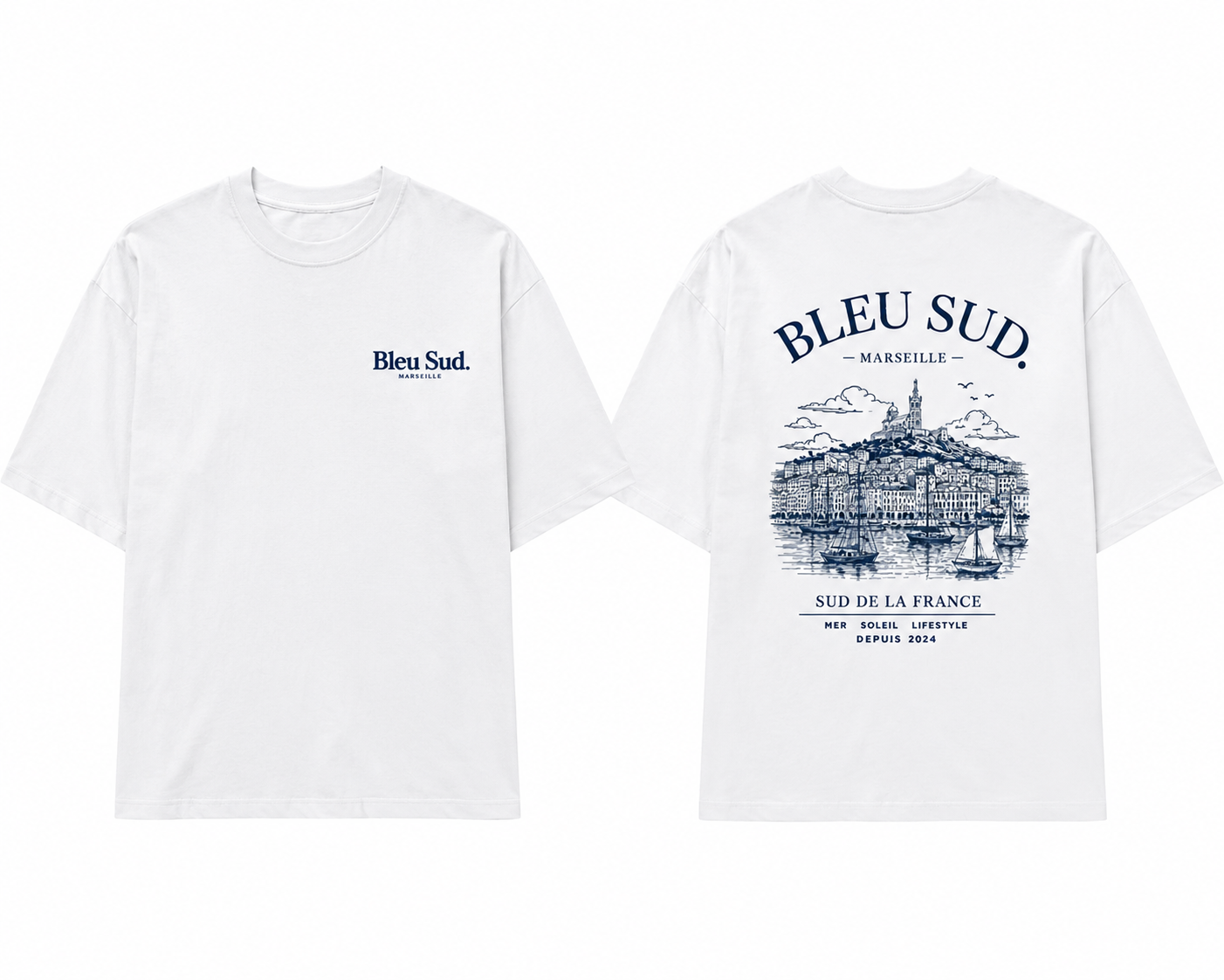 T-Shirt Bleu Sud