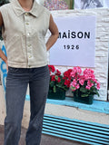 Veste en jean sans manche Julia